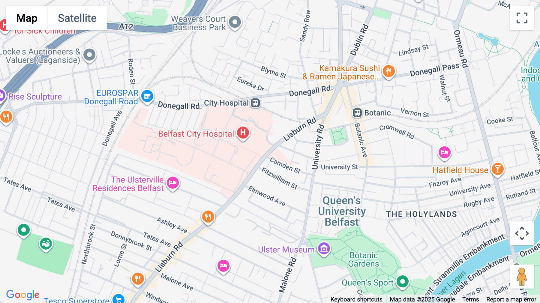 Click for interative map of 40-42 Lisburn Road, Belfast