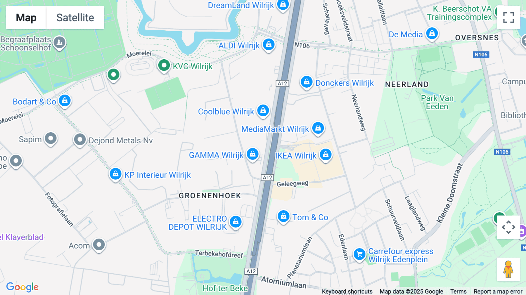 Click for interative map of Boomsesteenweg 690, Antwerp
