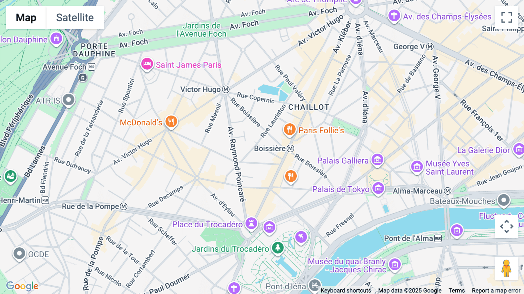 Click for interative map of 7 rue Léo Delibes, Paris, Paris