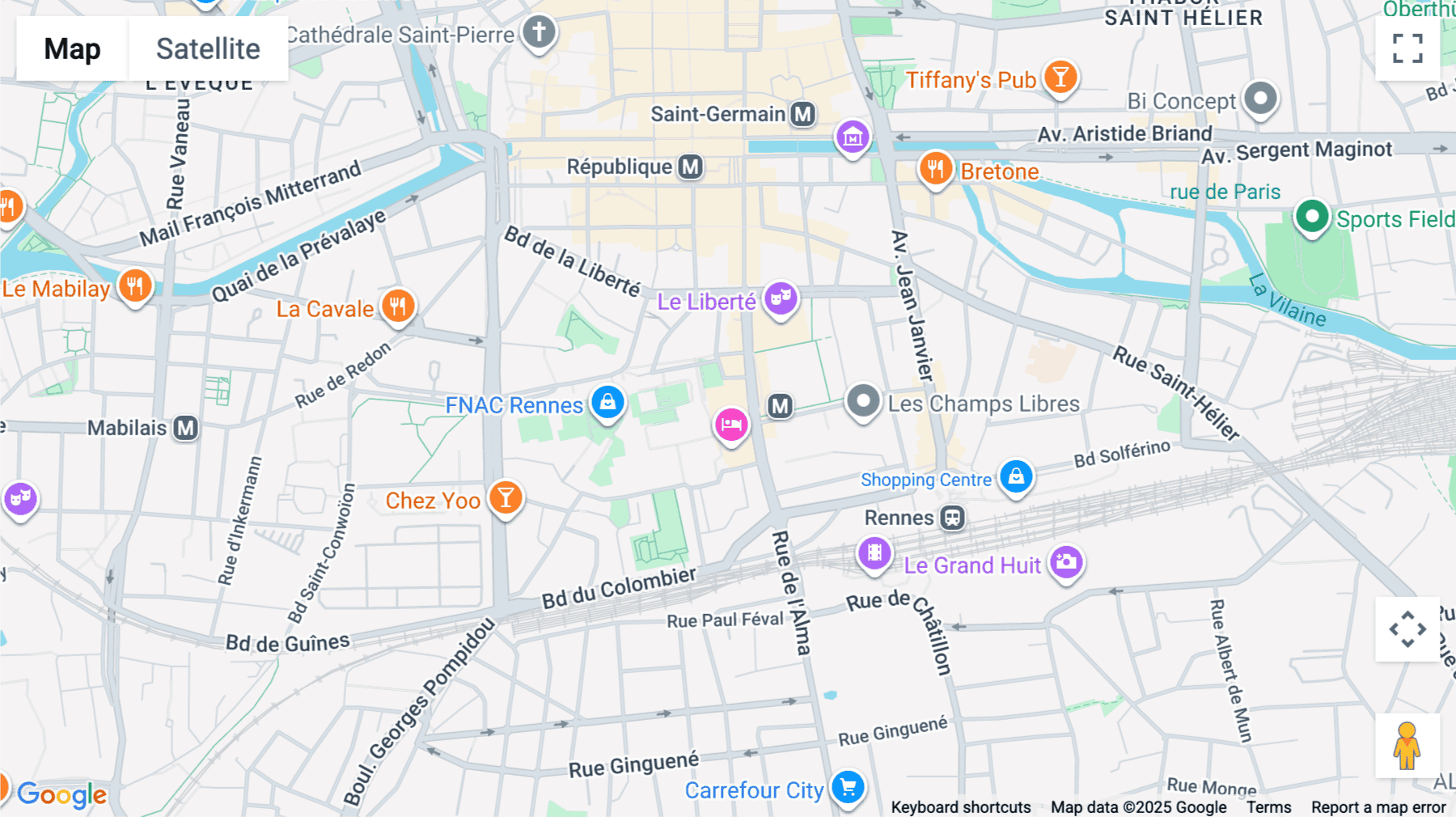 Click for interative map of Immeuble 3 soleils, 20 rue D'isly, Rennes, Rennes