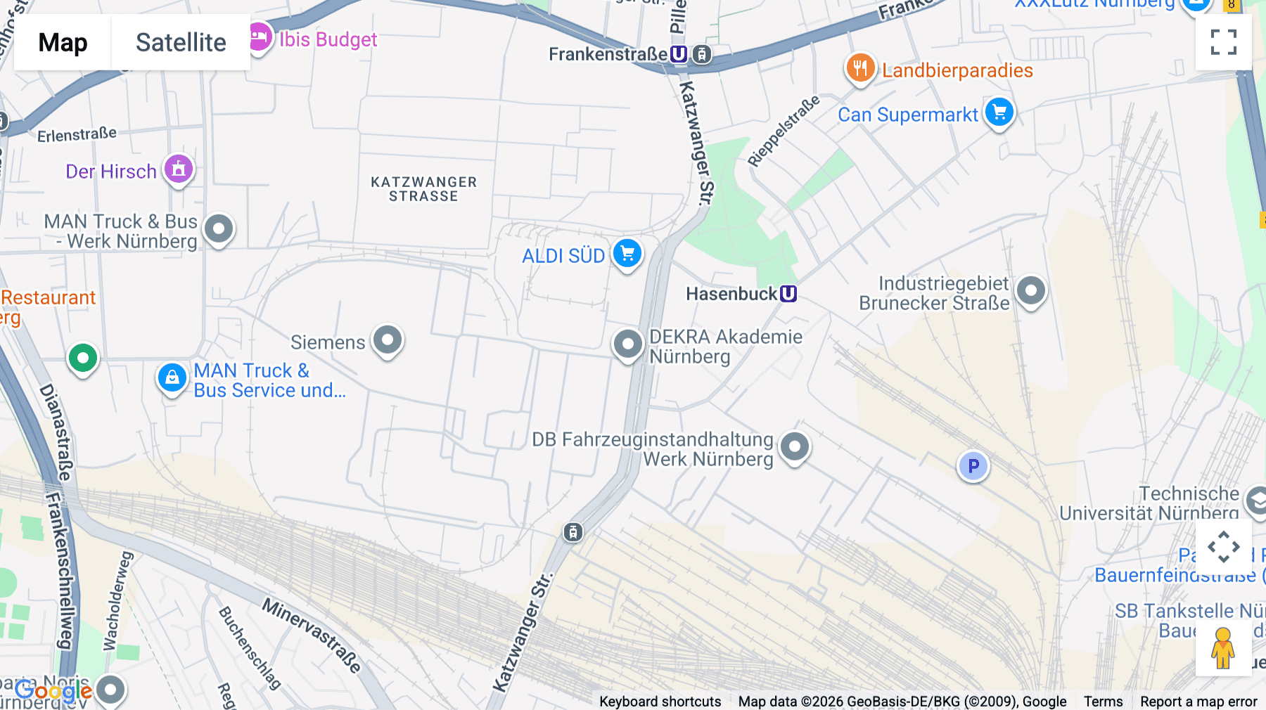 Click for interative map of Business Park Nuremberg, Katzwanger Straße 150, Nuremberg