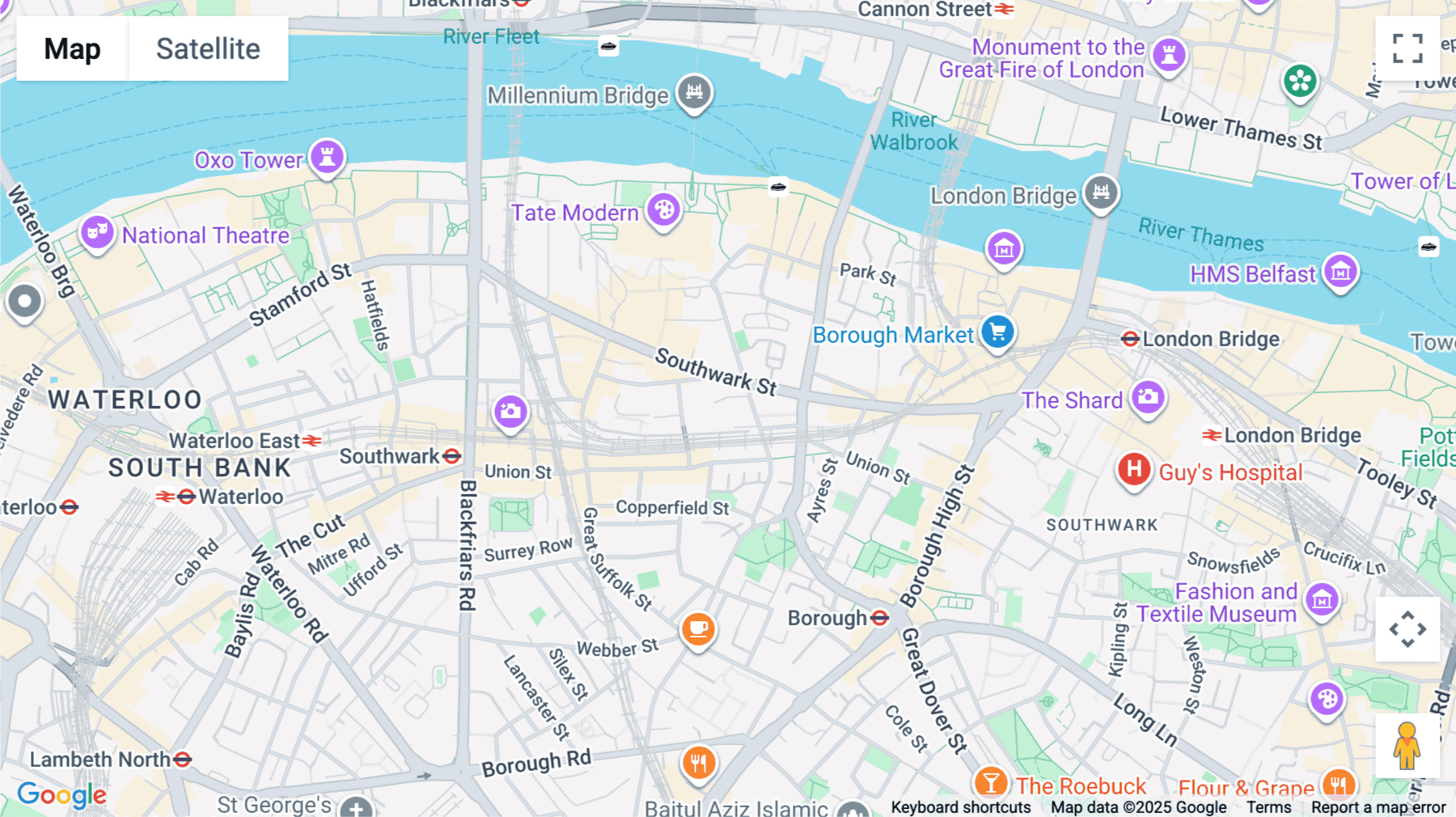 Click for interative map of Great Guildford Business Square, 30 Great Guildford Street, London