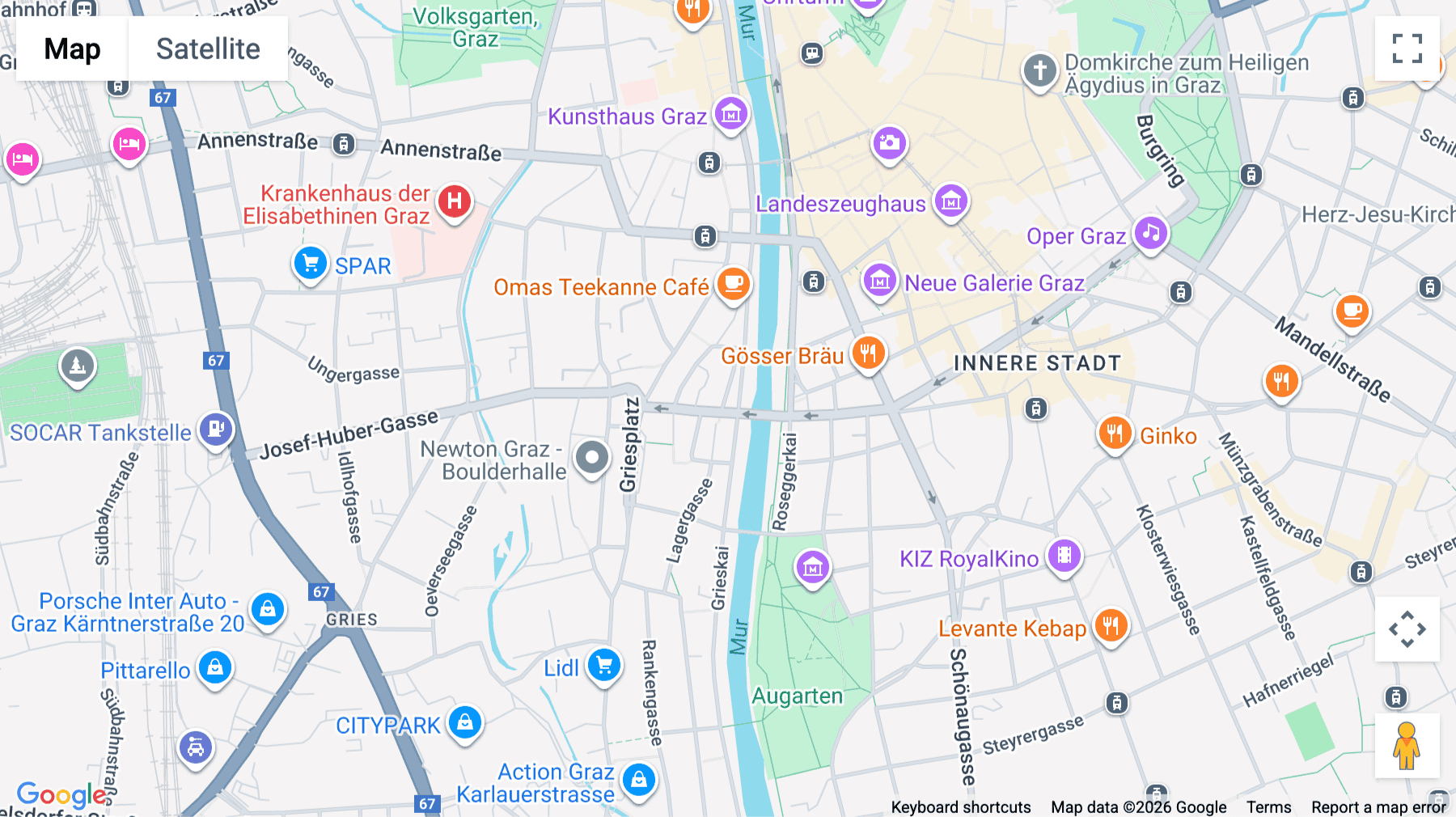 Click for interative map of Graz City Tower, Regus City Tower, Brückenkopfgasse 1/1st Floor, Graz