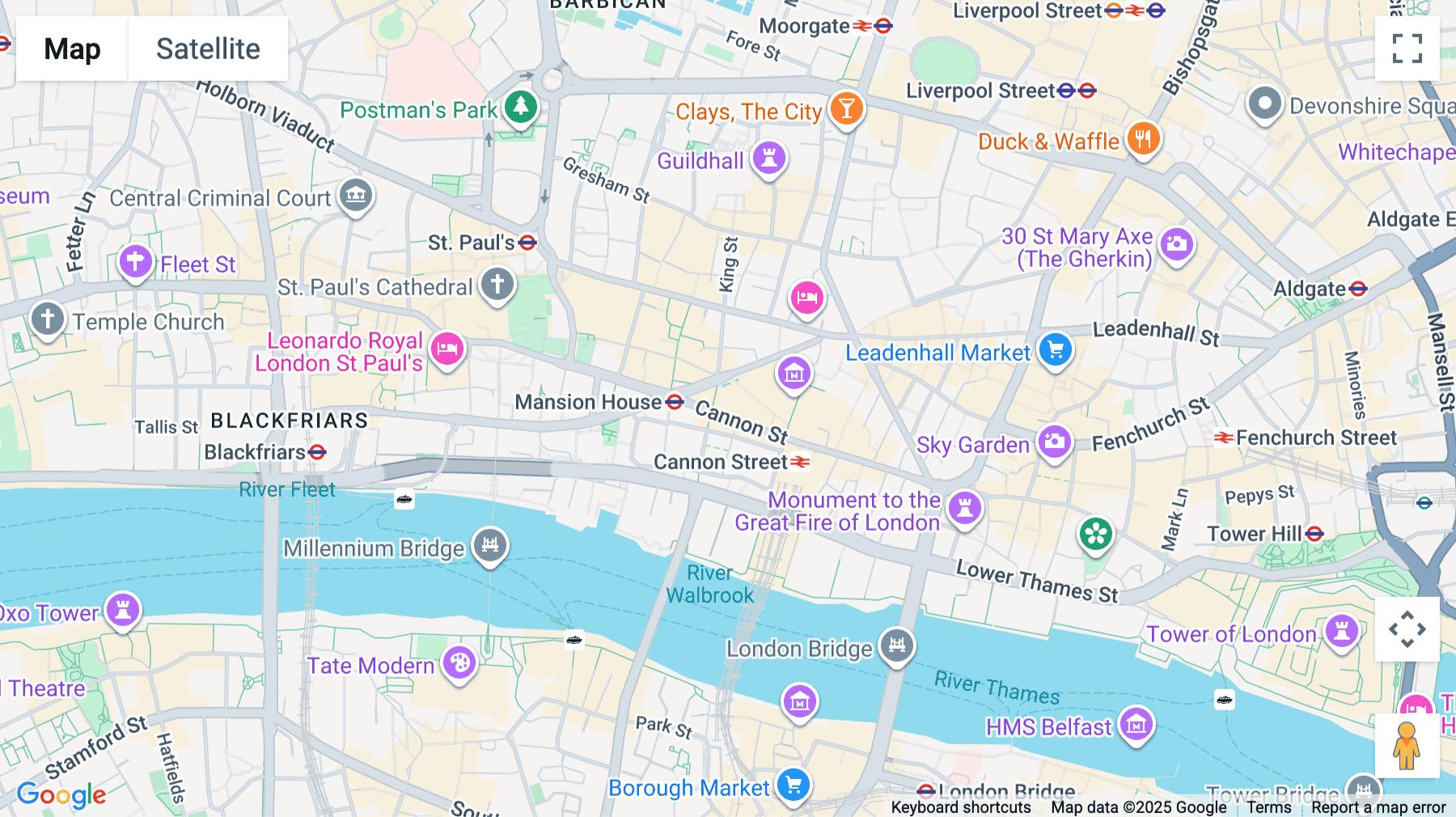 Click for interative map of Cannon Place, 78 Cannon Street, London, London