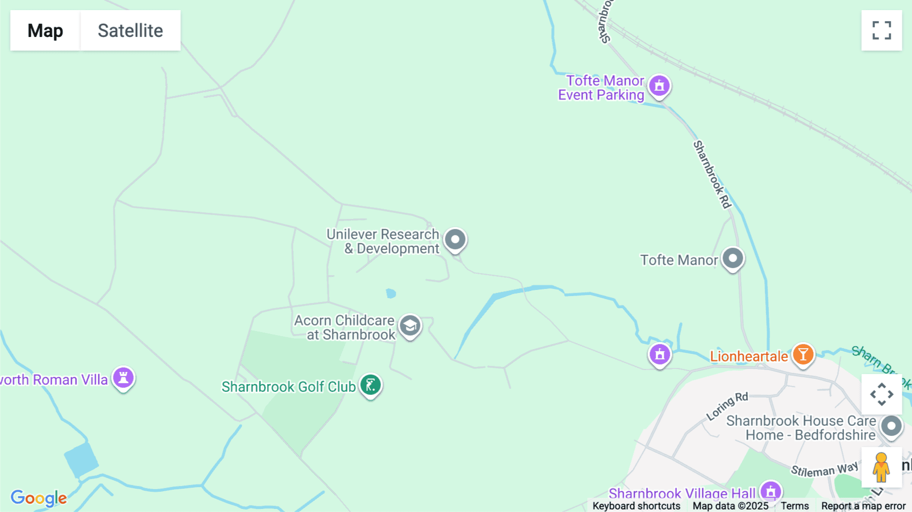 Click for interative map of Colworth House, Colworth Park, Sharnbrook, Bedford