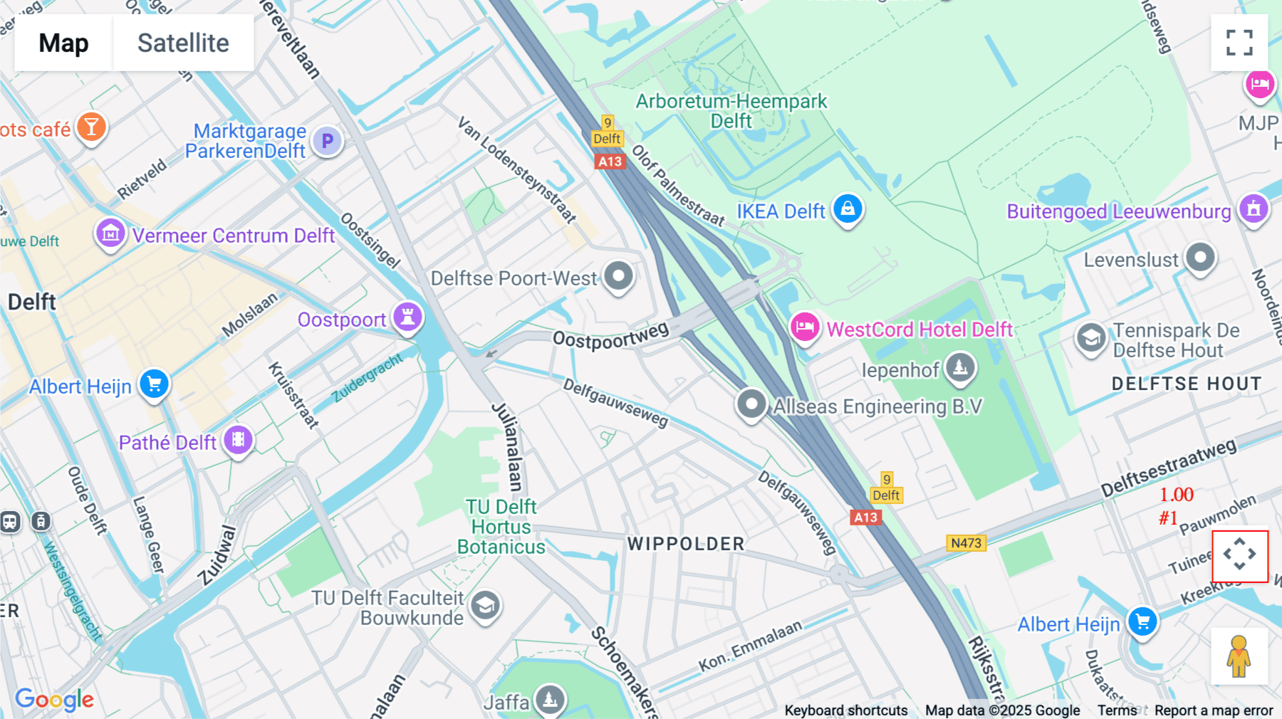 Click for interative map of Poortweg 4, 2612 PA Delft, The Netherlands, Delft, South Holland, Netherlands, Delft