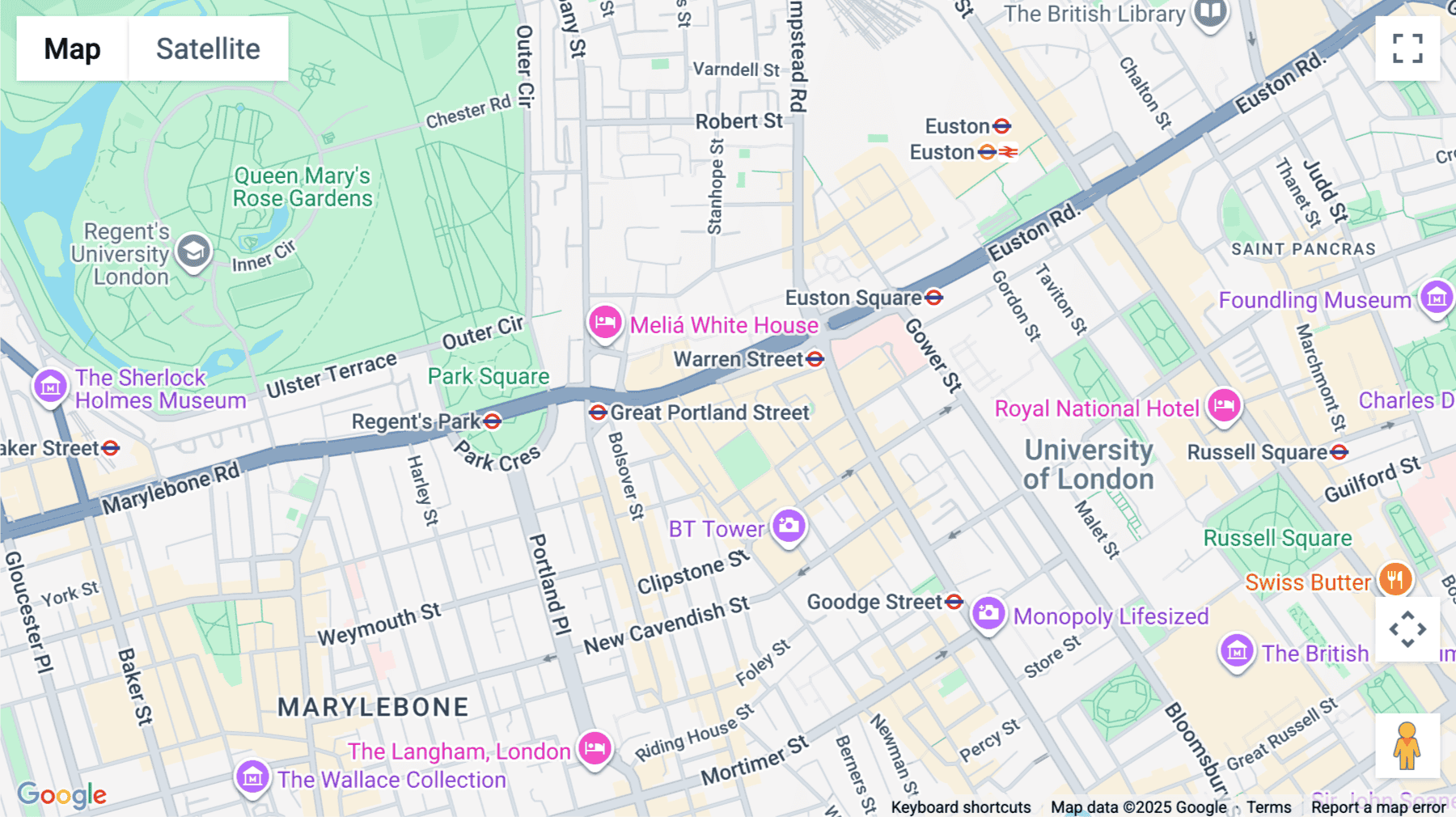 Click for interative map of 45 Fitzroy Street, ,London, London