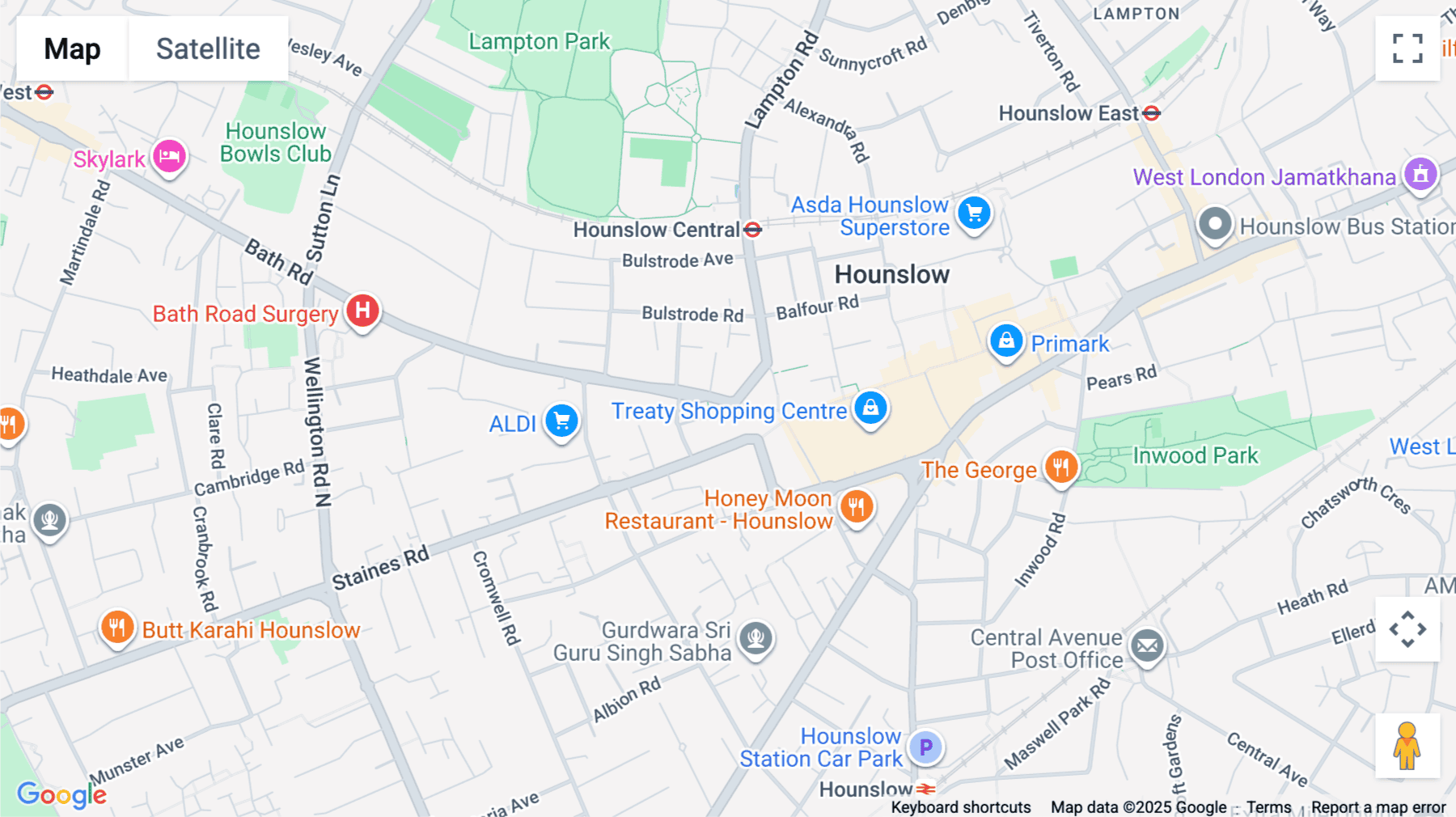 Click for interative map of 12 Bath Road, Hounslow, Hounslow