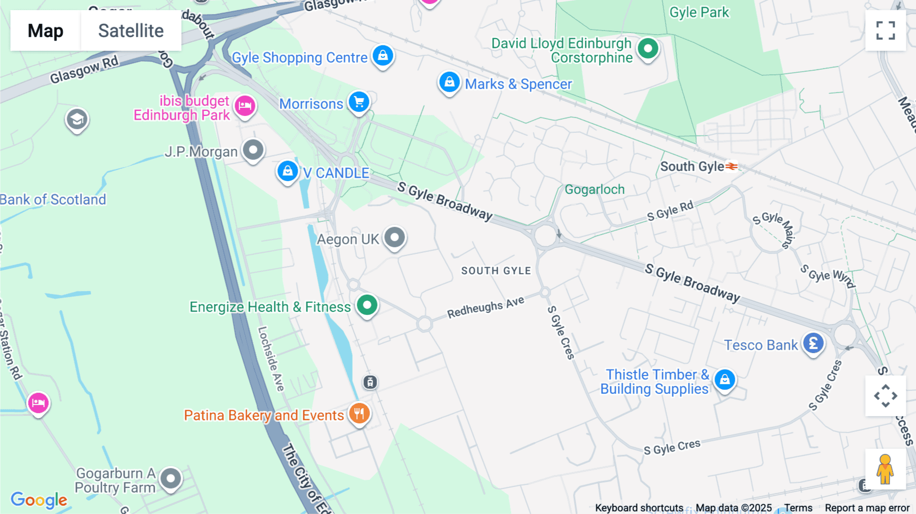 Click for interative map of Gyleview House, 3 Redheughs Rigg, Edinburgh