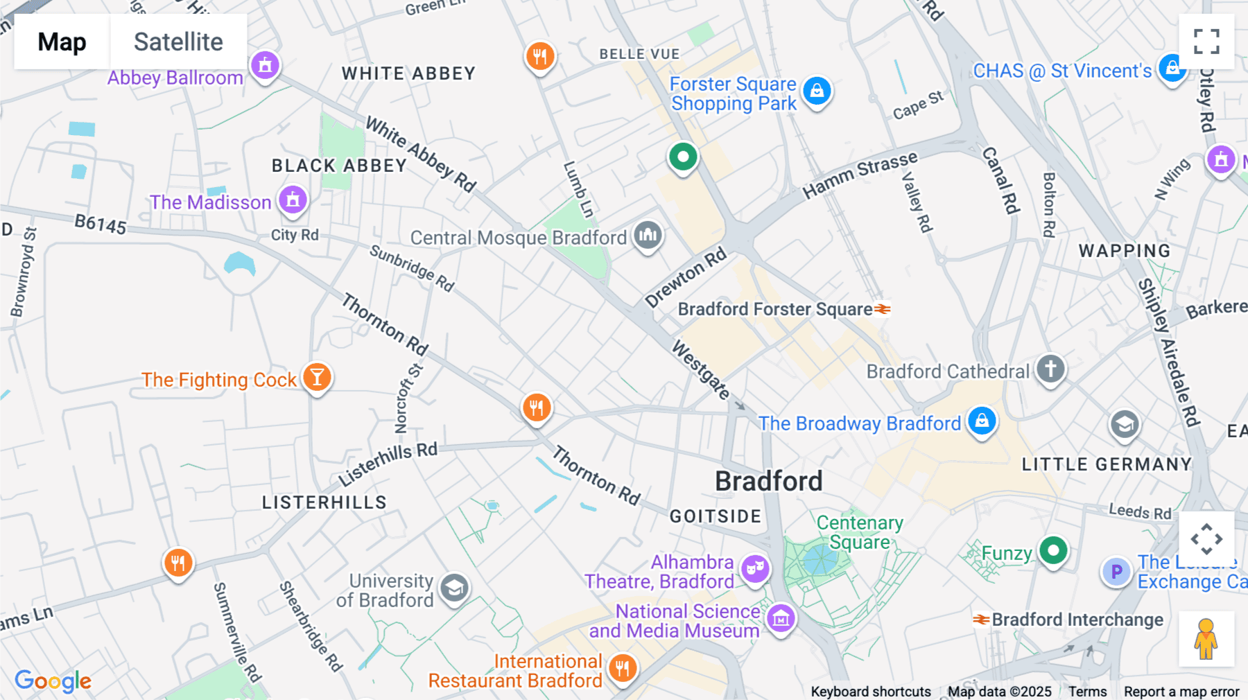 Click for interative map of Longlands Street, Bradford, West Yorkshire, Bradford