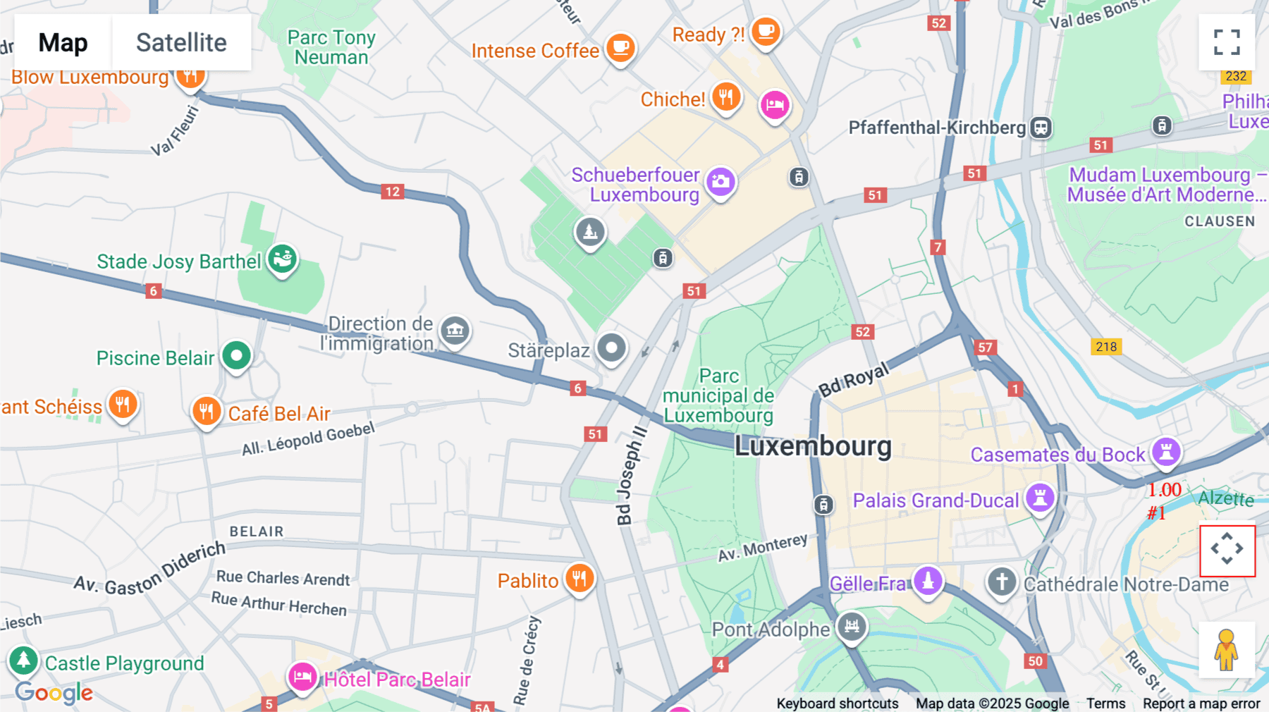 Click for interative map of 11-13, Boulevard de la Foire, Luxembourg, Luxembourg