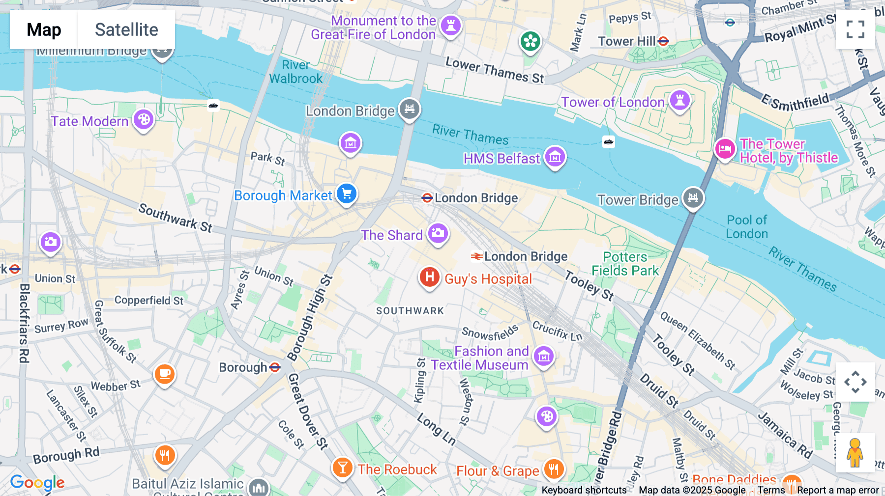 Click for interative map of The Shard, TOG 24/25, 32 London Bridge St, Central London, London
