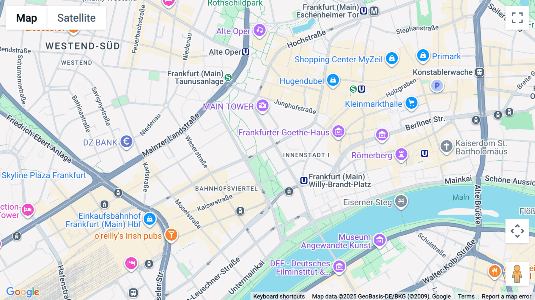 Click for interative map of Taunustor 1, Frankfurt, Hessen, Germany, Frankfurt