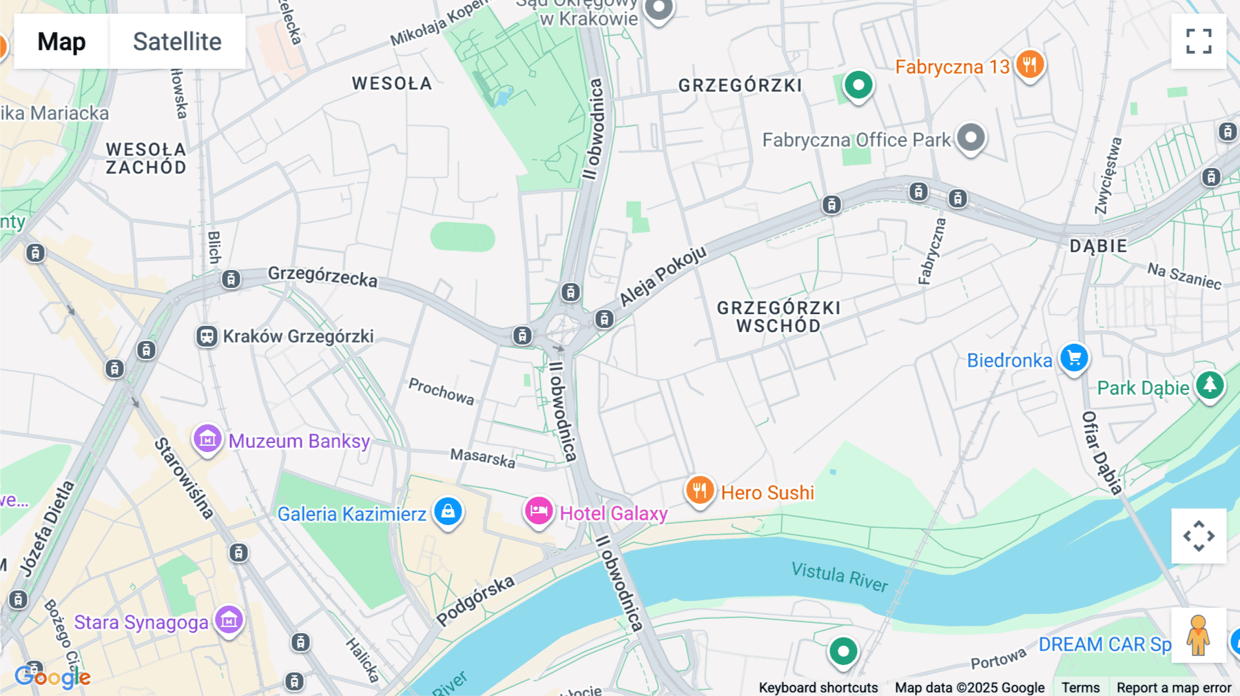 Click for interative map of BF Krakow, Grzegórzki (II), 1, Pokoju Avenue, Krakow, Poland, Krakow