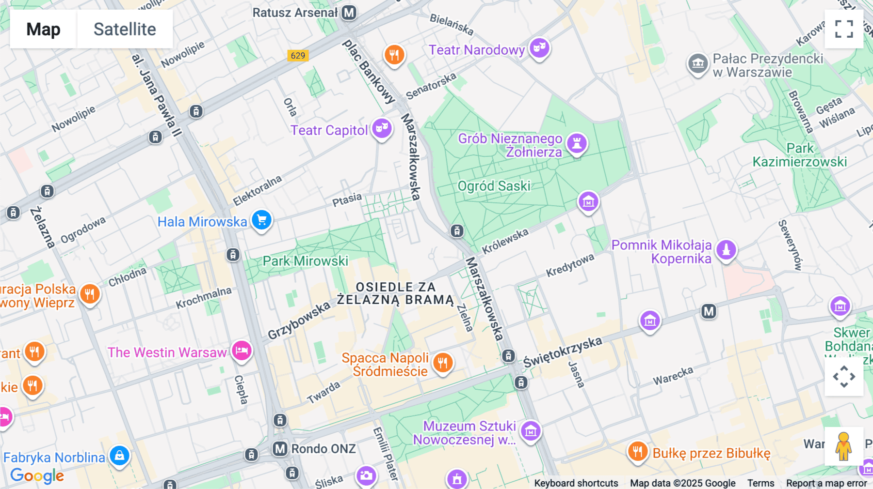 Click for interative map of ul. Marszałkowska 111, Warsaw, Poland, Warsaw