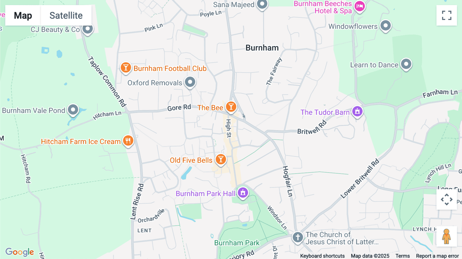 Click for interative map of Chilterns Business Centre, Eton Place, 64 High St, Burnham, Slough