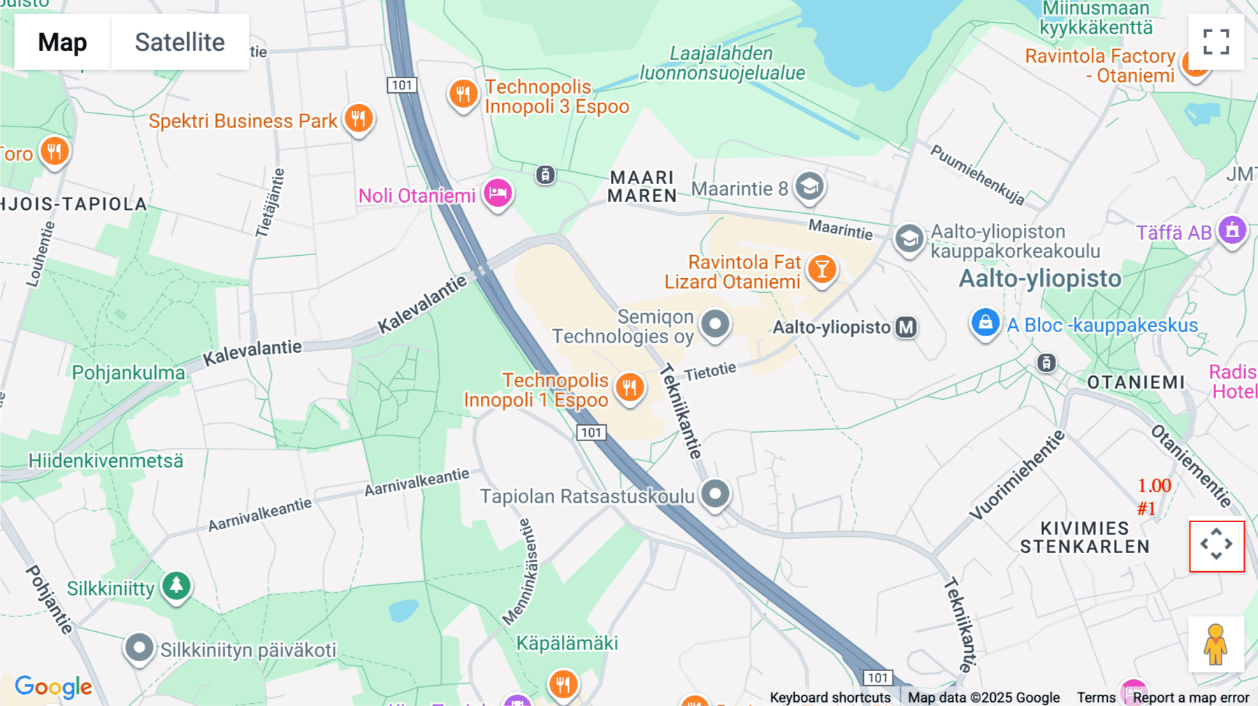 Click for interative map of Tekniikantie 12 and 14; Vaisalantie 2-8, Espoo, Finland, Espoo
