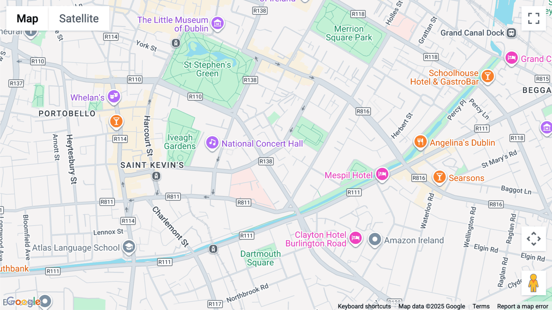 Click for interative map of No. 9 Pembroke Street, Dublin, Ireland, Dublin