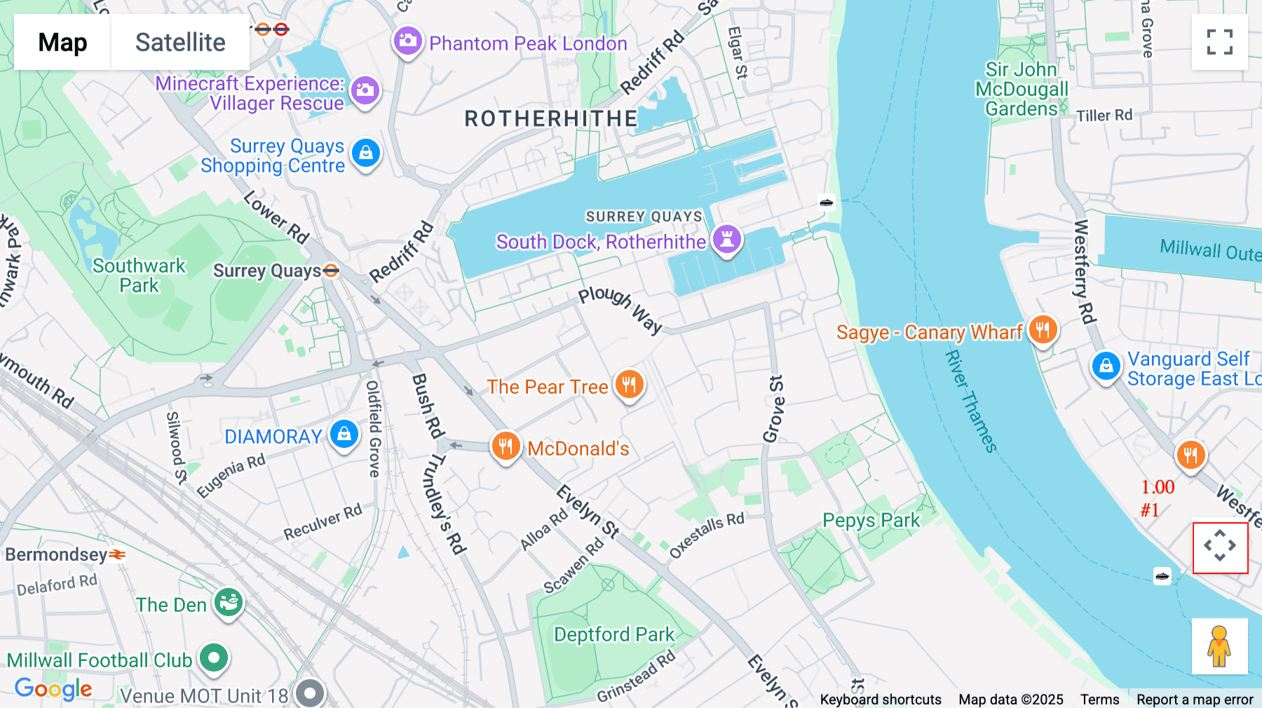 Click for interative map of Cannon Wharf, Pell Street Surrey Quays, Central Londn, SE8, UK, London