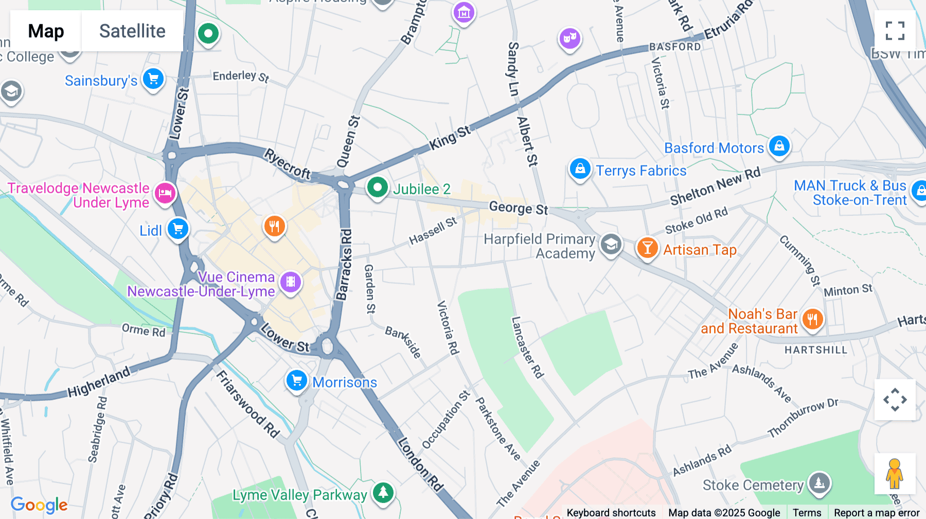 Click for interative map of Cauldon Locks, Shelton New Rd, Stoke-on-Trent, Staffordshire, Stoke on Trent, Stoke on Trent