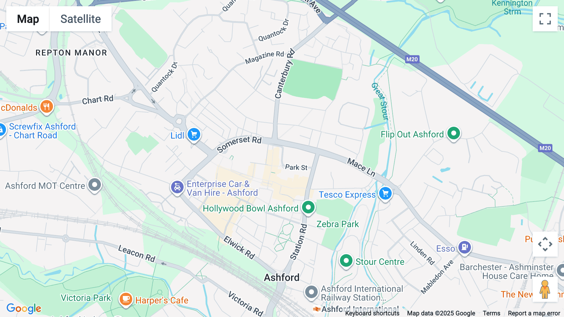 Click for interative map of The Panorama, Park Street, Ashford, Kent, Middlesex, United Kingdom, Ashford