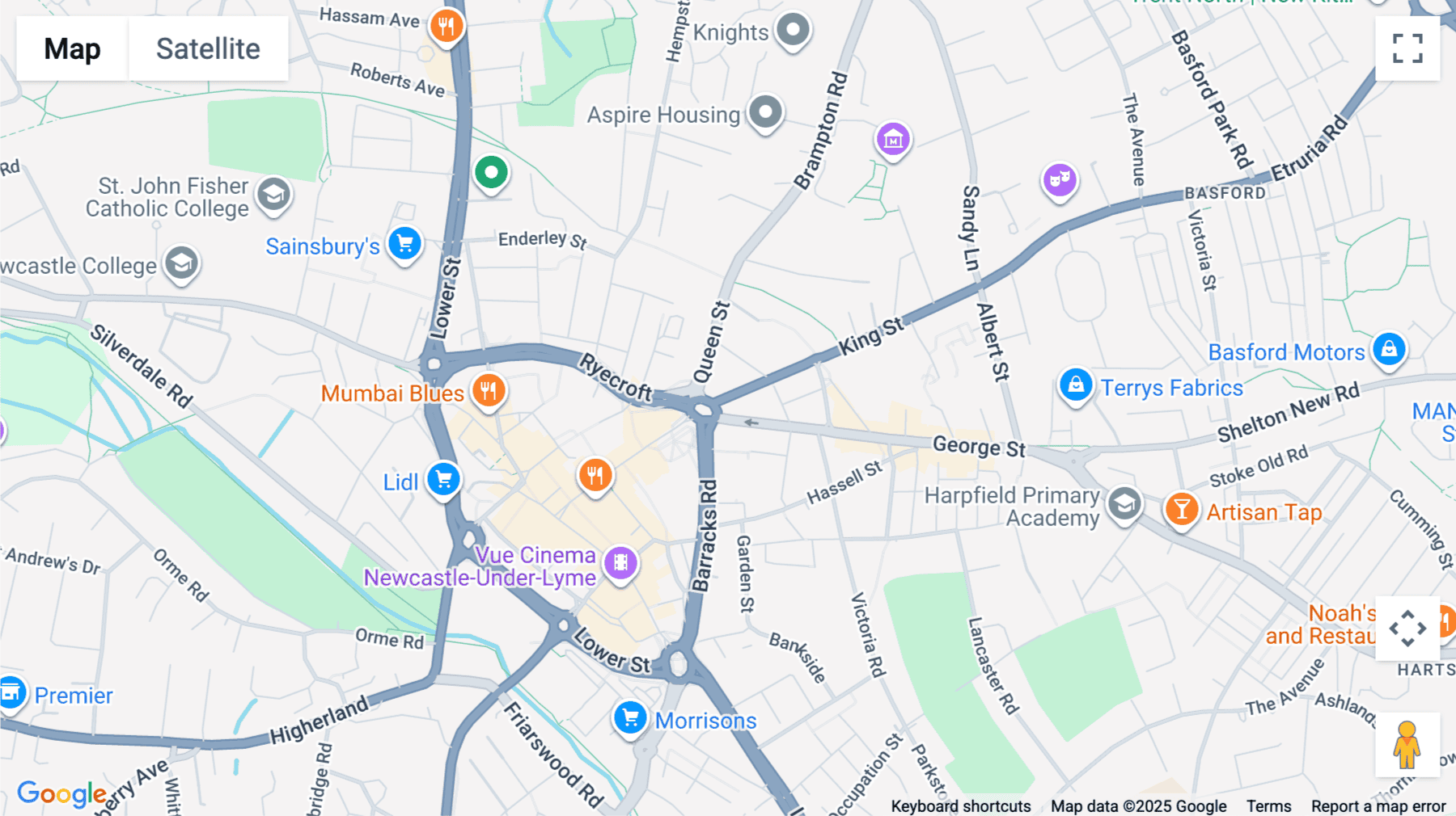 Click for interative map of Copthall House, King Street, Newcastle Under Lyme, Newcastle Under Lyme