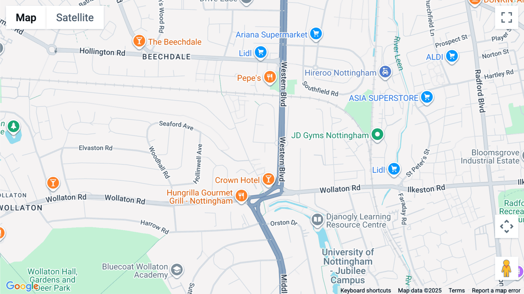 Click for interative map of Courtyard Business Centre, Southwold Drive, Nottingham, Nottingham