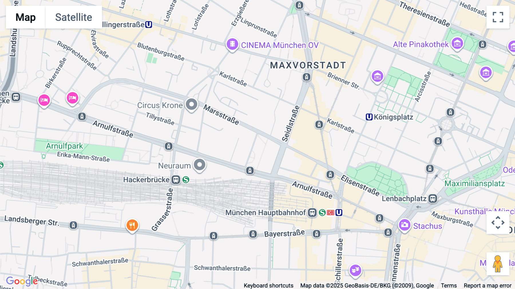 Click for interative map of Alte Hopfenpost, Hopfenstraße 8 / Rundfunkplatz 2, Munich