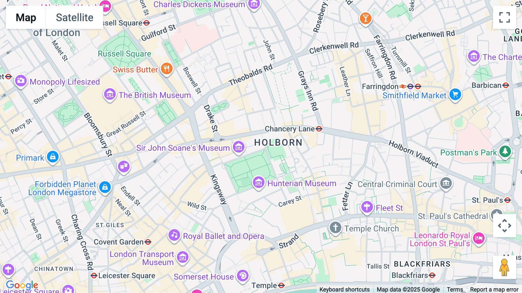Click for interative map of 29 Lincoln’s Inn Fields, London