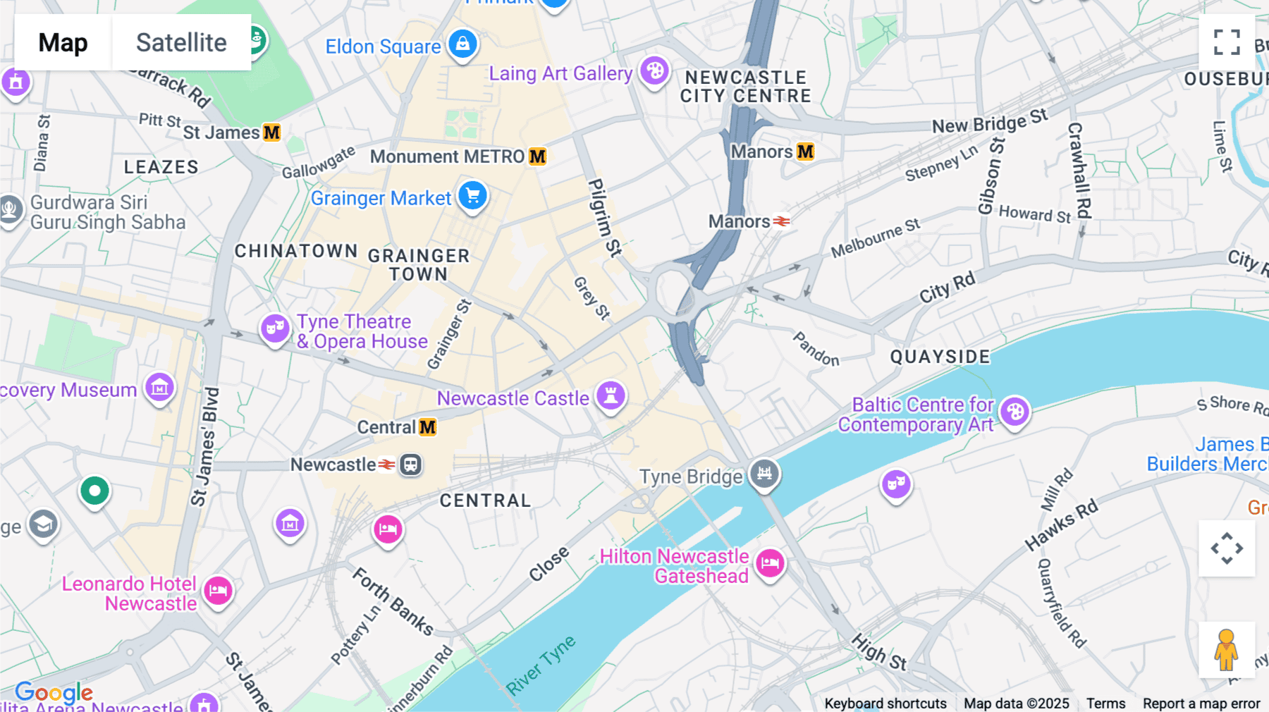 Click for interative map of Dean Court, 22 Dean Street, Newcastle