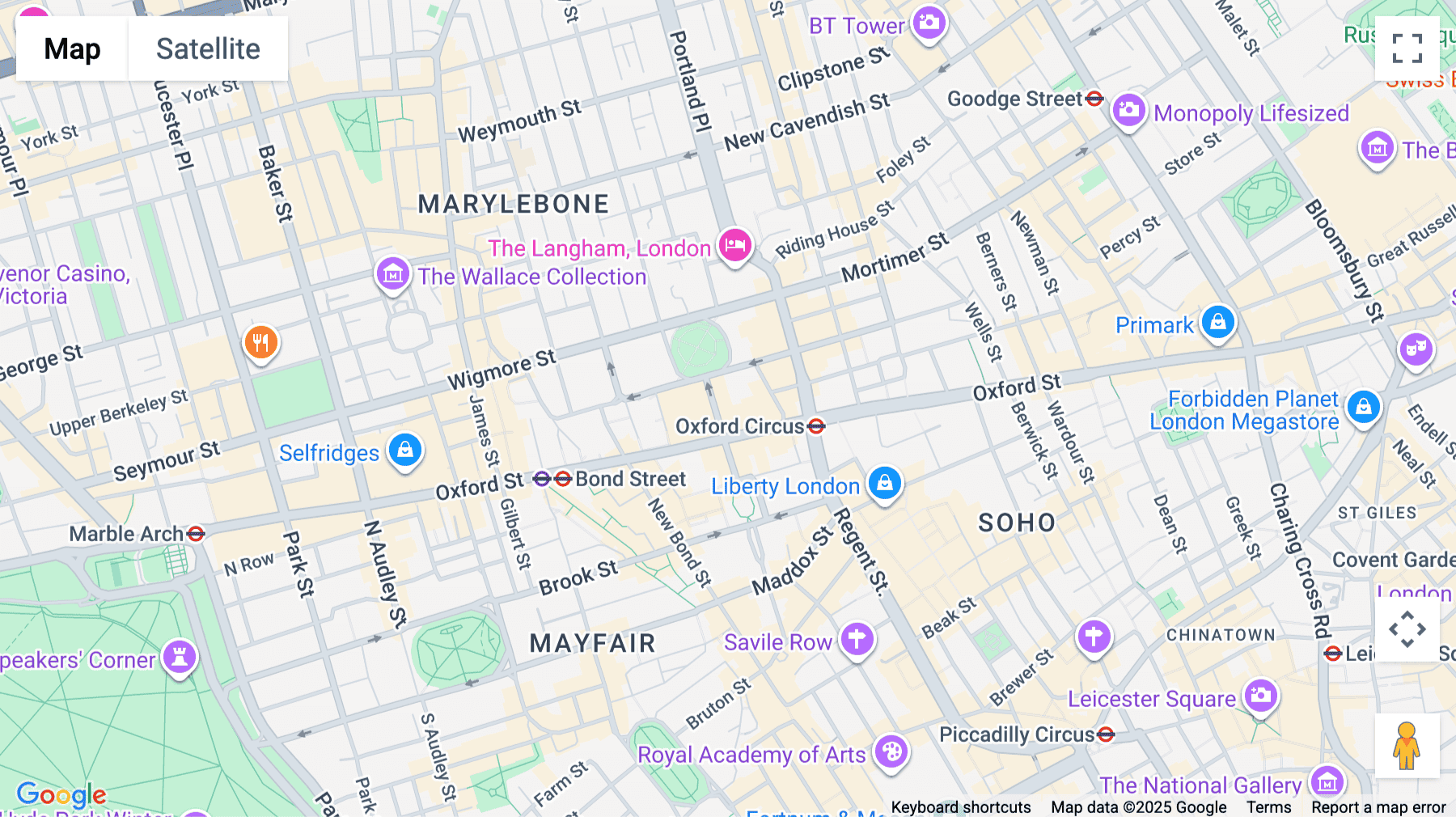 Click for interative map of 13th Floor, 33 Cavendish Square, London
