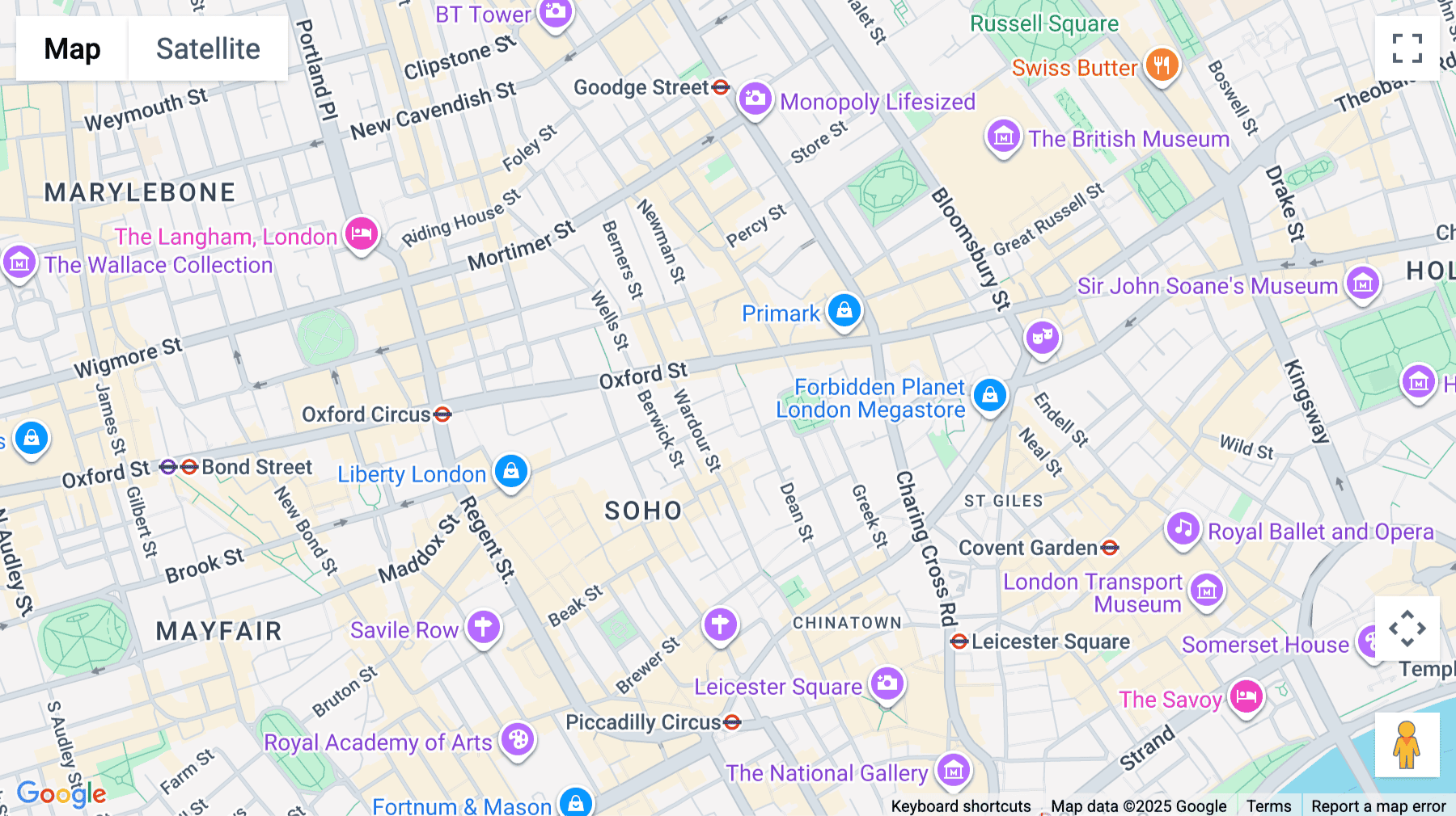 Click for interative map of Sheraton House, 16 Great Chapel Street, Soho, London