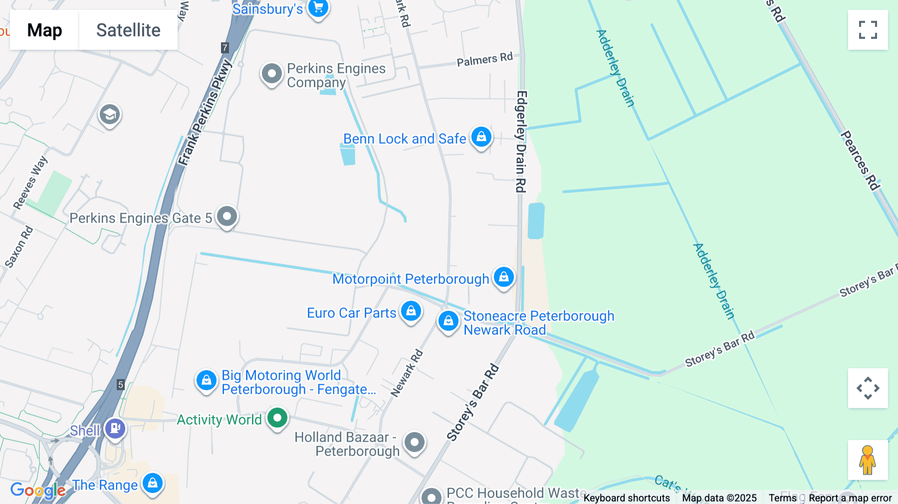 Click for interative map of Pinnacle House, Newark Road, Peterborough, Peterborough