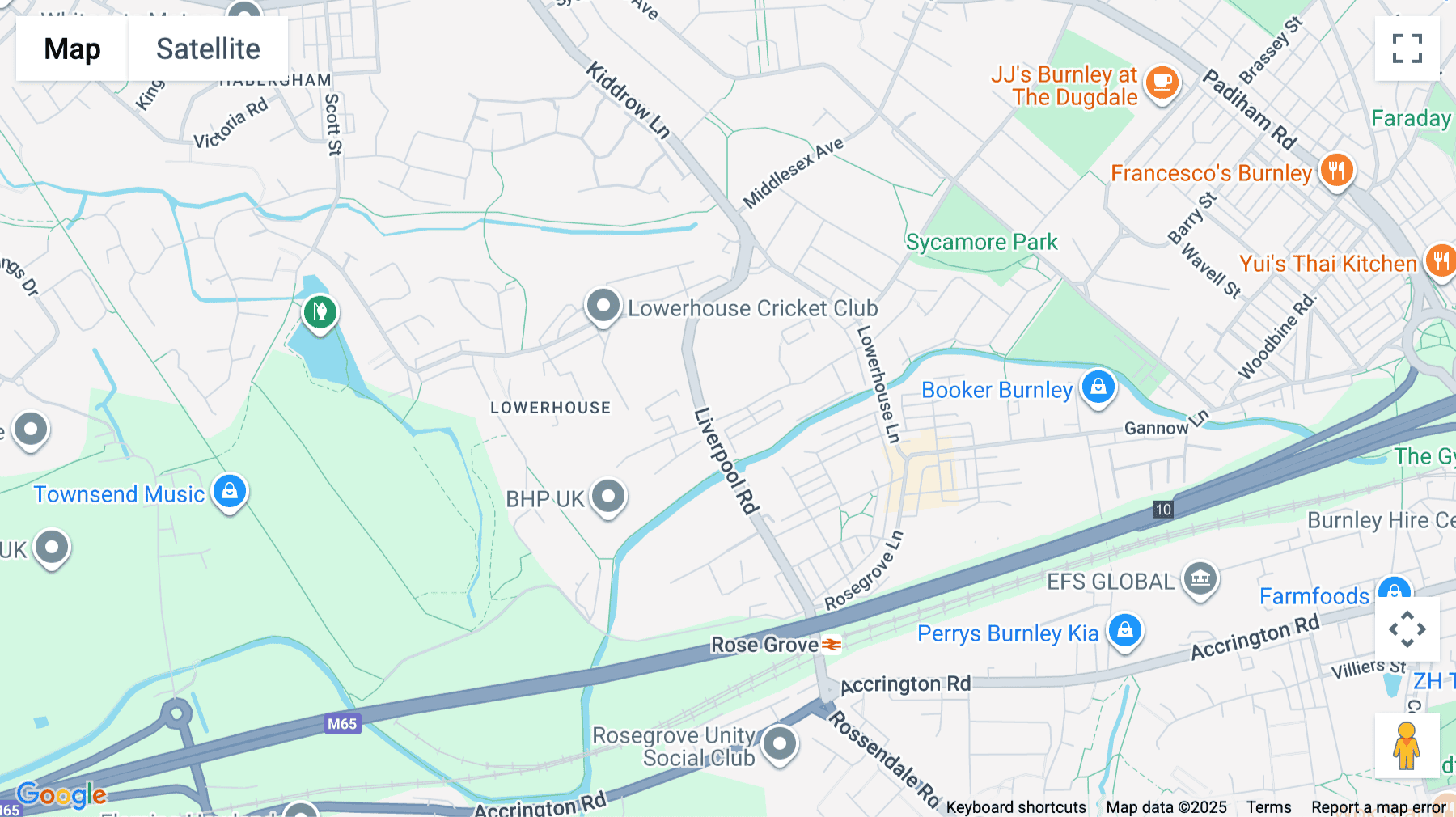 Click for interative map of Business First, Empire Way,Liverpool Road, Burnley