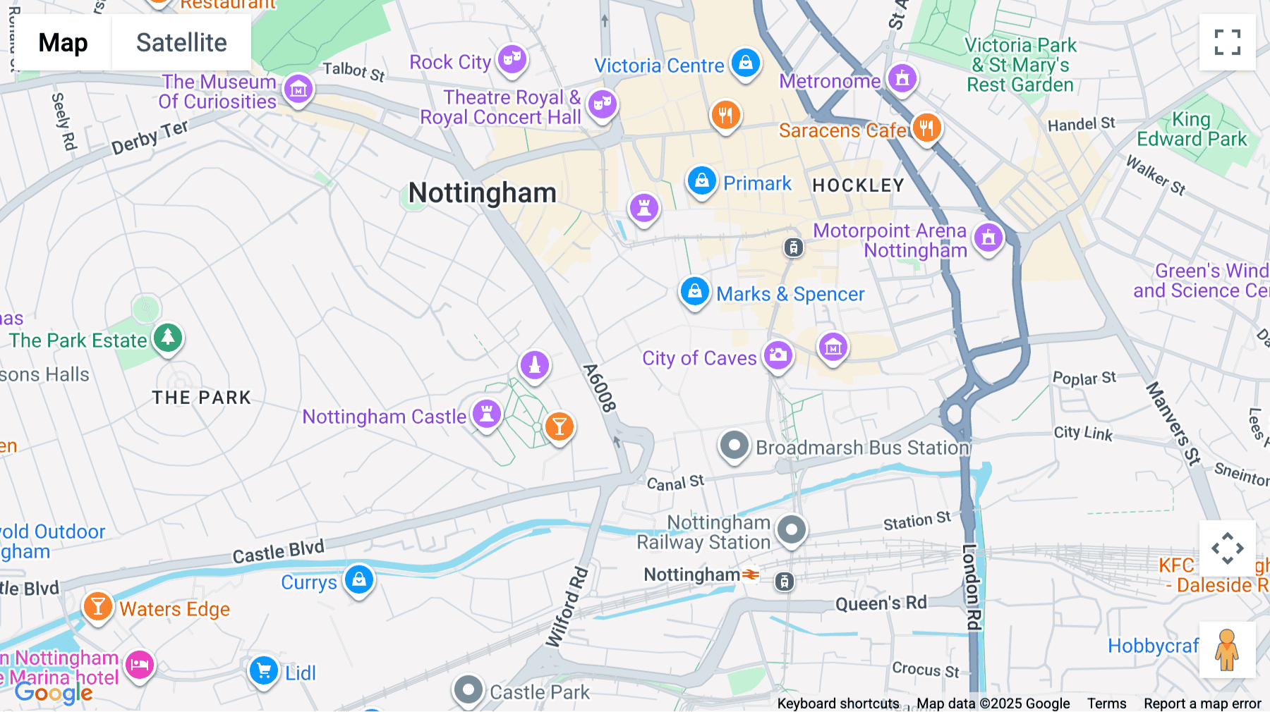 Click for interative map of 21-23 Castle Gate, Nottingham