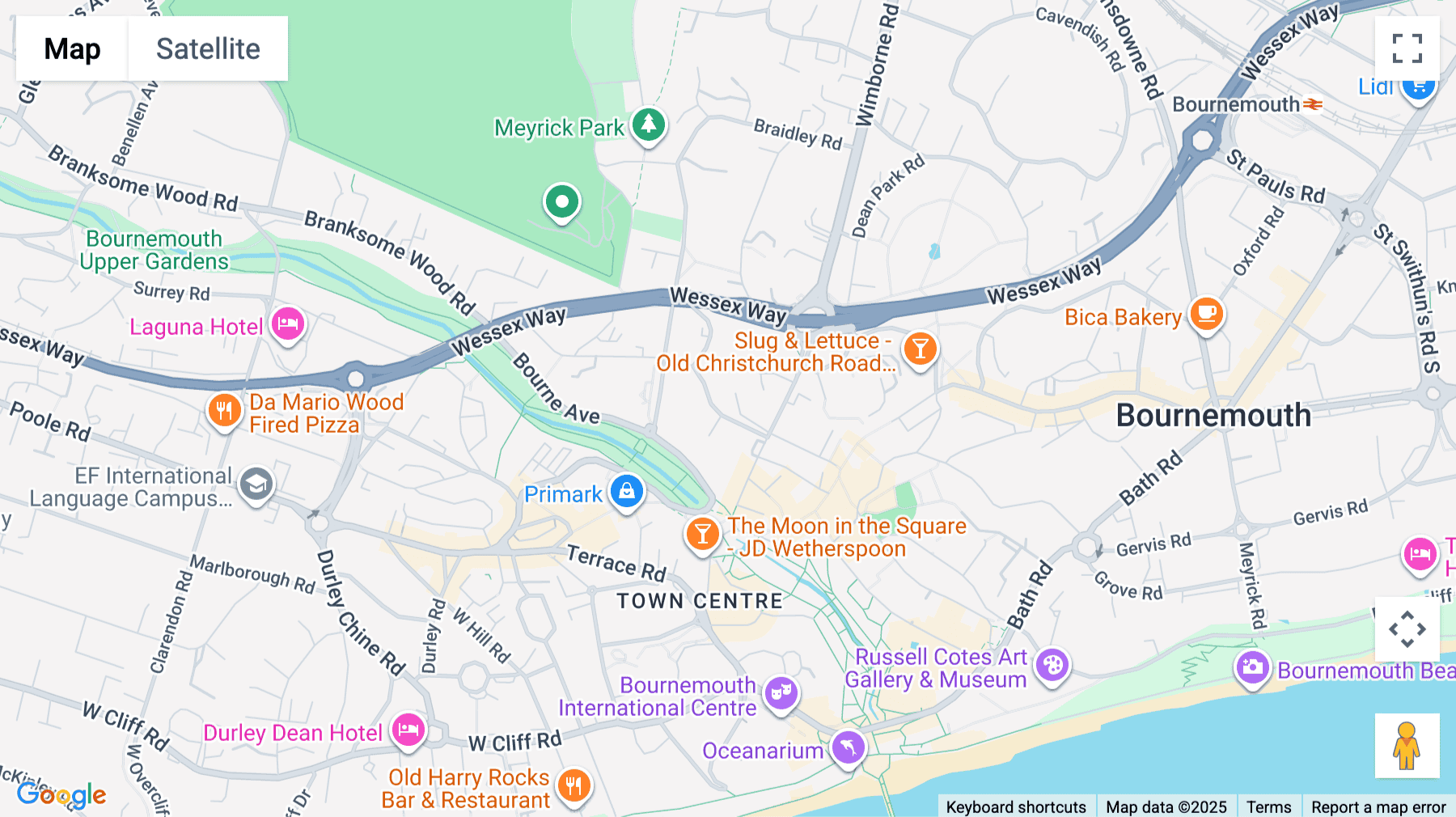 Click for interative map of 9 St Stephen's Court, 15-17 St Stephen's Road, Bournemouth