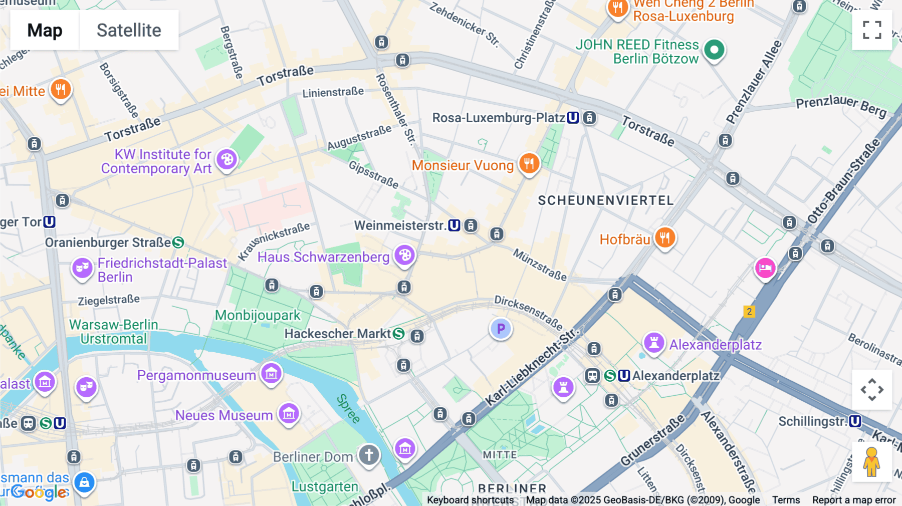 Click for interative map of Hackescher Markt, Neue Schonhauserstrasse 3-5, Berlin-Mitte, Berlin