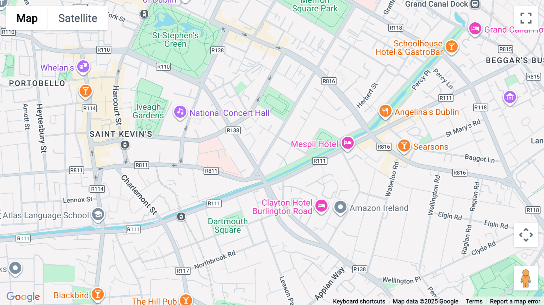 Click for interative map of 16 Fitzwilliam Place, Dublin