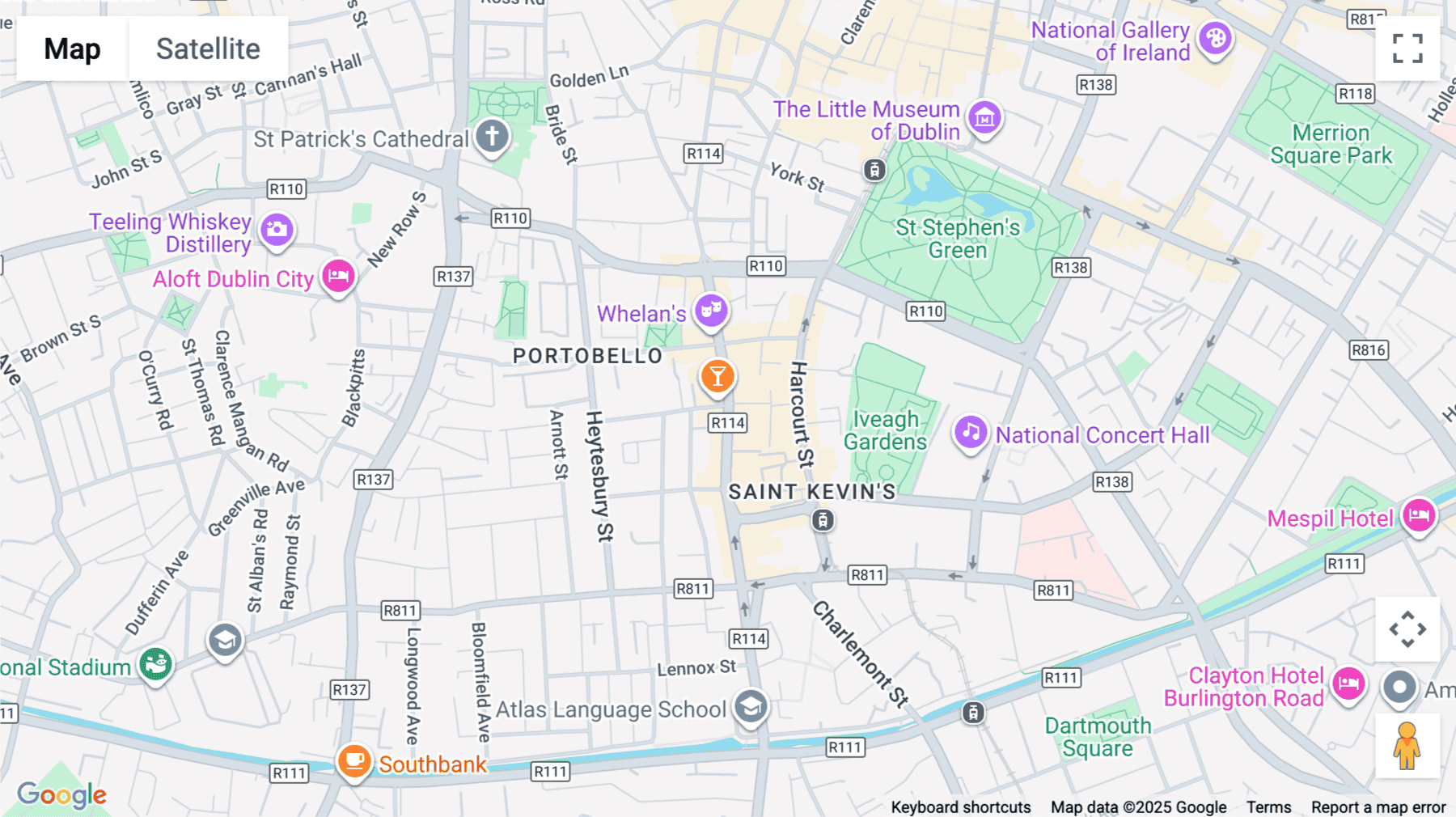 Click for interative map of 77 Camden Street Lower, Dublin
