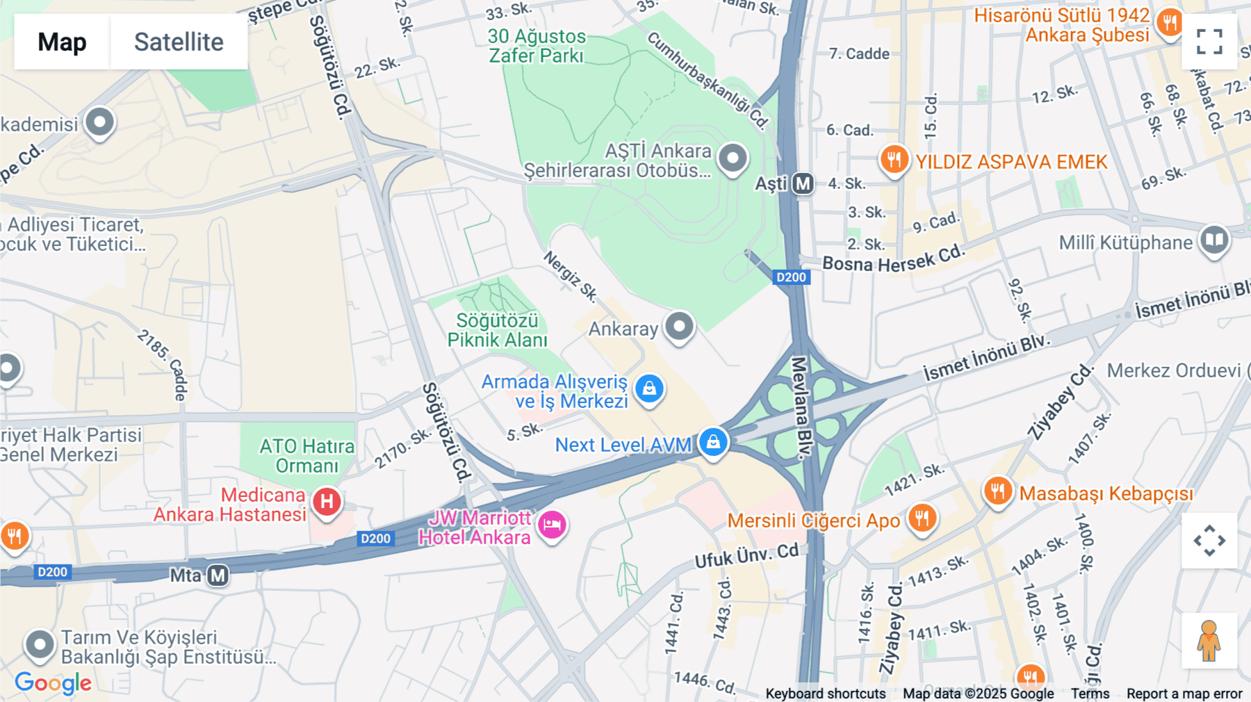 Click for interative map of Via Flat İş merkezi Nergiz sokak 7/2, Çukurambar/Ankara, Ankara