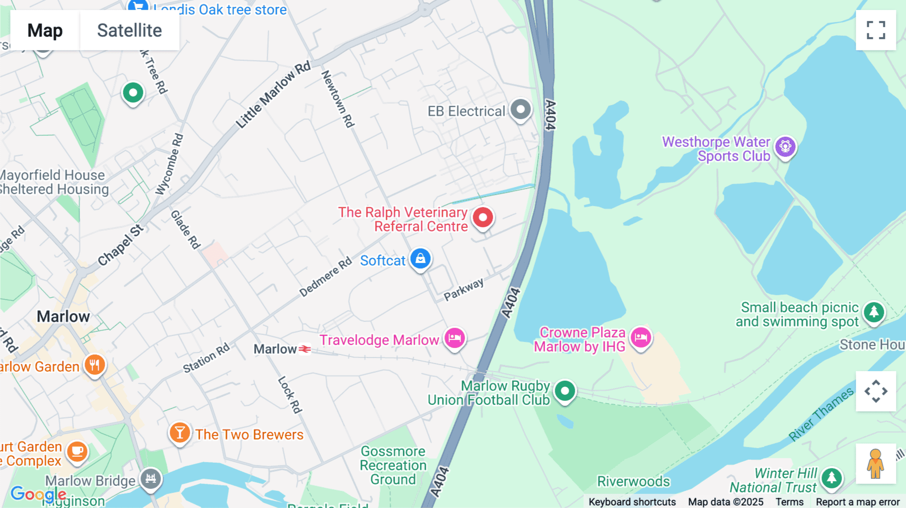 Click for interative map of Jubilee House, Third Avenue, Globe Park, Marlow