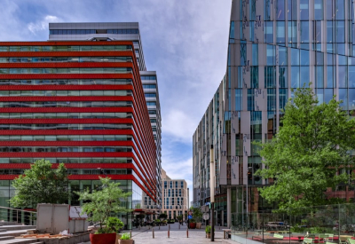 Skyscrapers for business and offices in Amsterdam