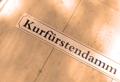 Kurfurstendamm street sign