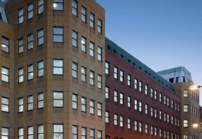 Exterior view of the stone and brick facade of 14 King Street, Leeds.