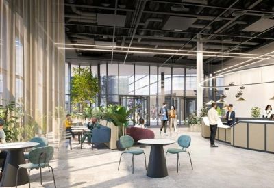 Exterior view of 100 Embankment, Cathedral Aproach, Salford