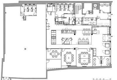 Floor plan showing the layout of the office space.