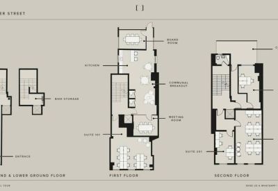 Floor plan for the Ground, Lower Ground, First, and Second floors.