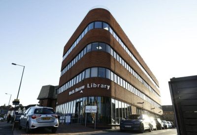 Exterior view of the brick facade building at 429-433, Pinner Road, North Harrow.