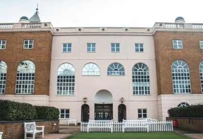Exterior view of the classic brick and stone facade of Marina Studios, Harbour Yard.