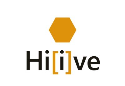 Company logo featuring a golden hexagon and the word Hiive.